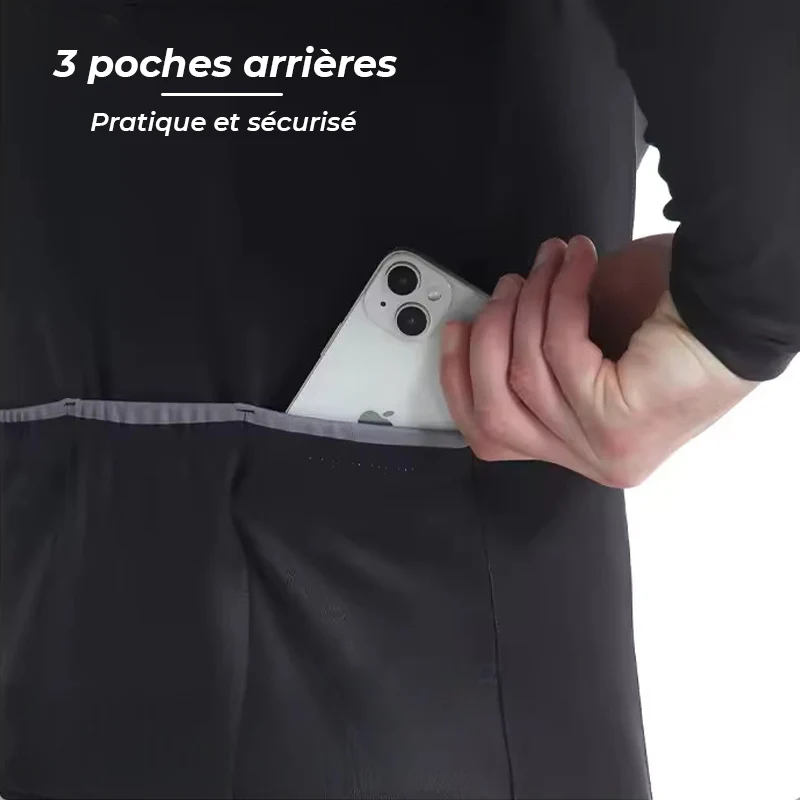 ThermoPRO - Veste Cyclisme Hiver Chaude - Blanc – Image 3