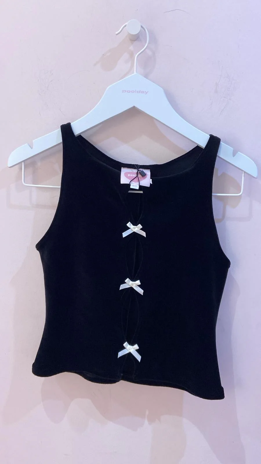 Top Léa - Velours Noir