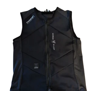 SURGILET NOIR COMPATIBLE AVEC GILET AIRBAG POUR CAVALIER HORSE PILOT•