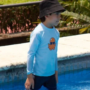 T-shirt de bain anti-UV enfant (fille ou garçon) - Octopus - Nuvées