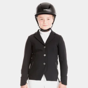 787_f122ced995-aerg123-black-01.jpgv1729069451 La veste d'équitation fille pour concours hippique