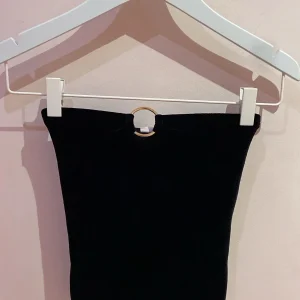 Top bustier - Velours Noir