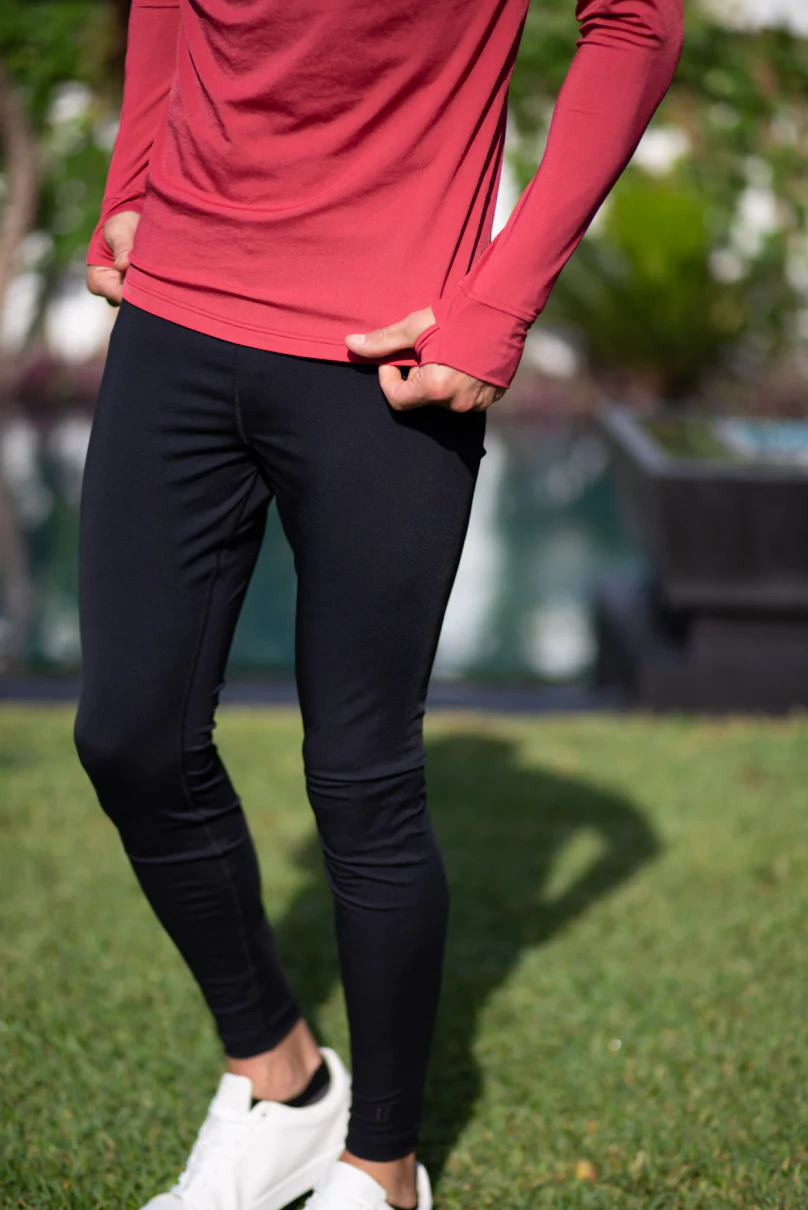 Legging de bain anti-UV homme - Noir - Nuvées – Image 2