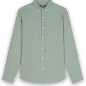 Chemise en lin Sauge