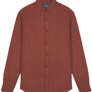 Chemise en lin mattone