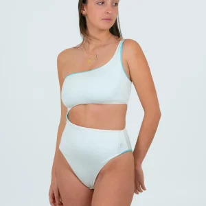 Cefalu Réversible - Turquoise/Blanc