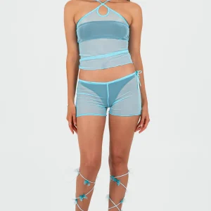 Top Mia - Mesh Turquoise
