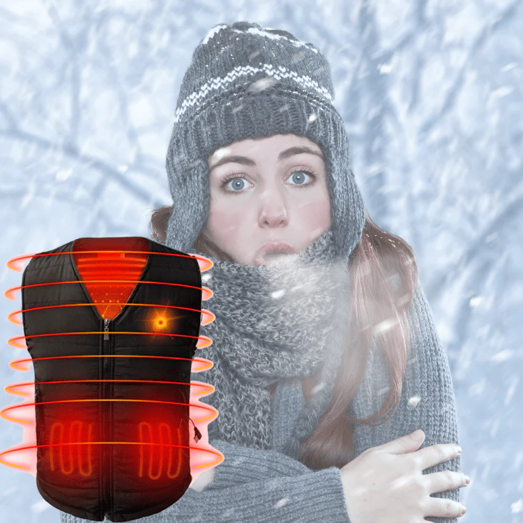 Blitz Le gilet léger sans manches noire chauffant