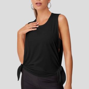 Pancho-shirt de yoga femme sans manche