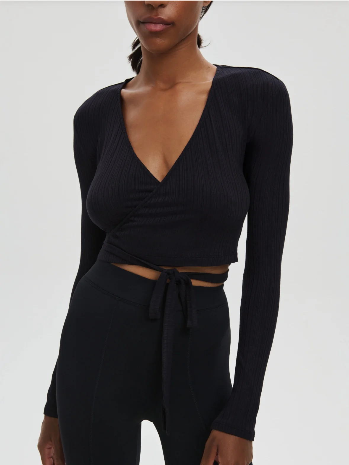 TOP CACHE-COEUR TEXTURÉ - Wrap Top Textured
