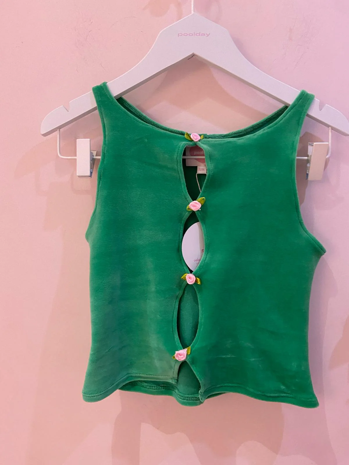 Top Léa - Velours Matcha