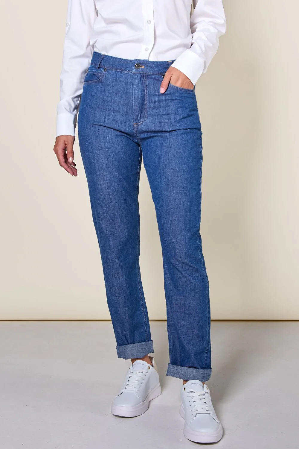 Jean anti-UV Femme - Denim Medium - Nuvées