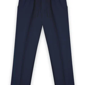 Pantalon en lin bleu