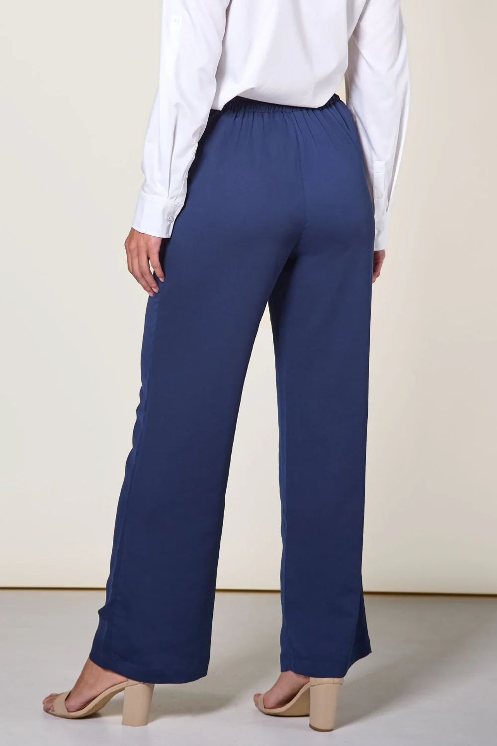 Pantalon anti-UV à jambes larges femme - Bleu Océan - Nuvées – Image 3