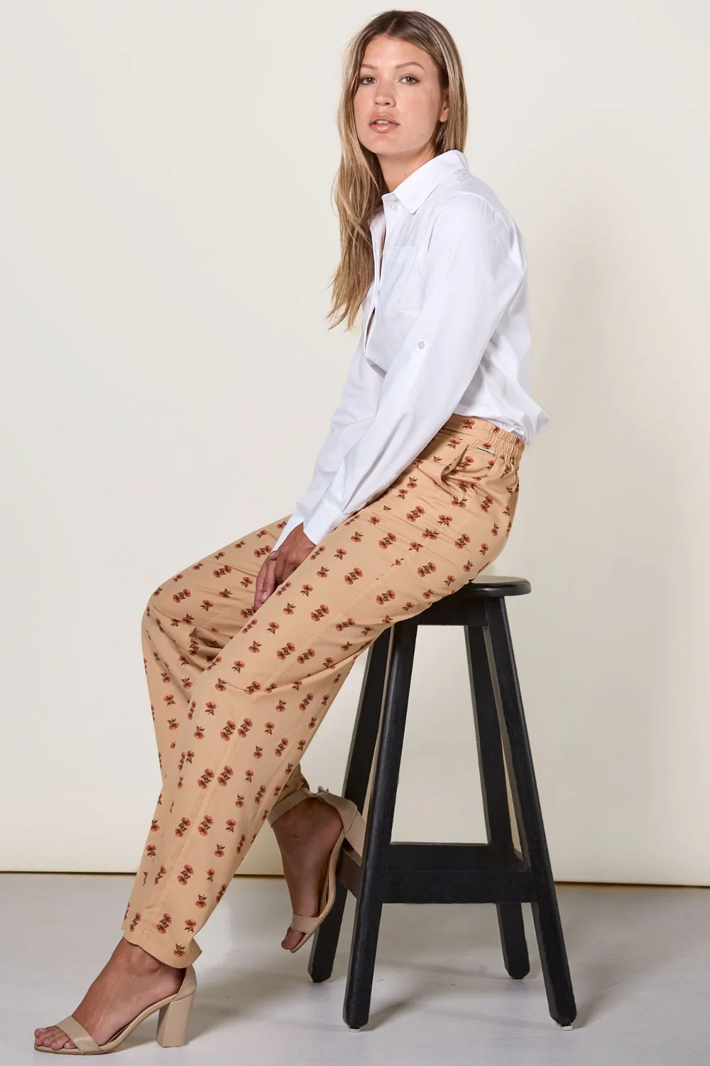 Pantalon anti-UV à jambes larges femme - Coquelicots - Nuvées
