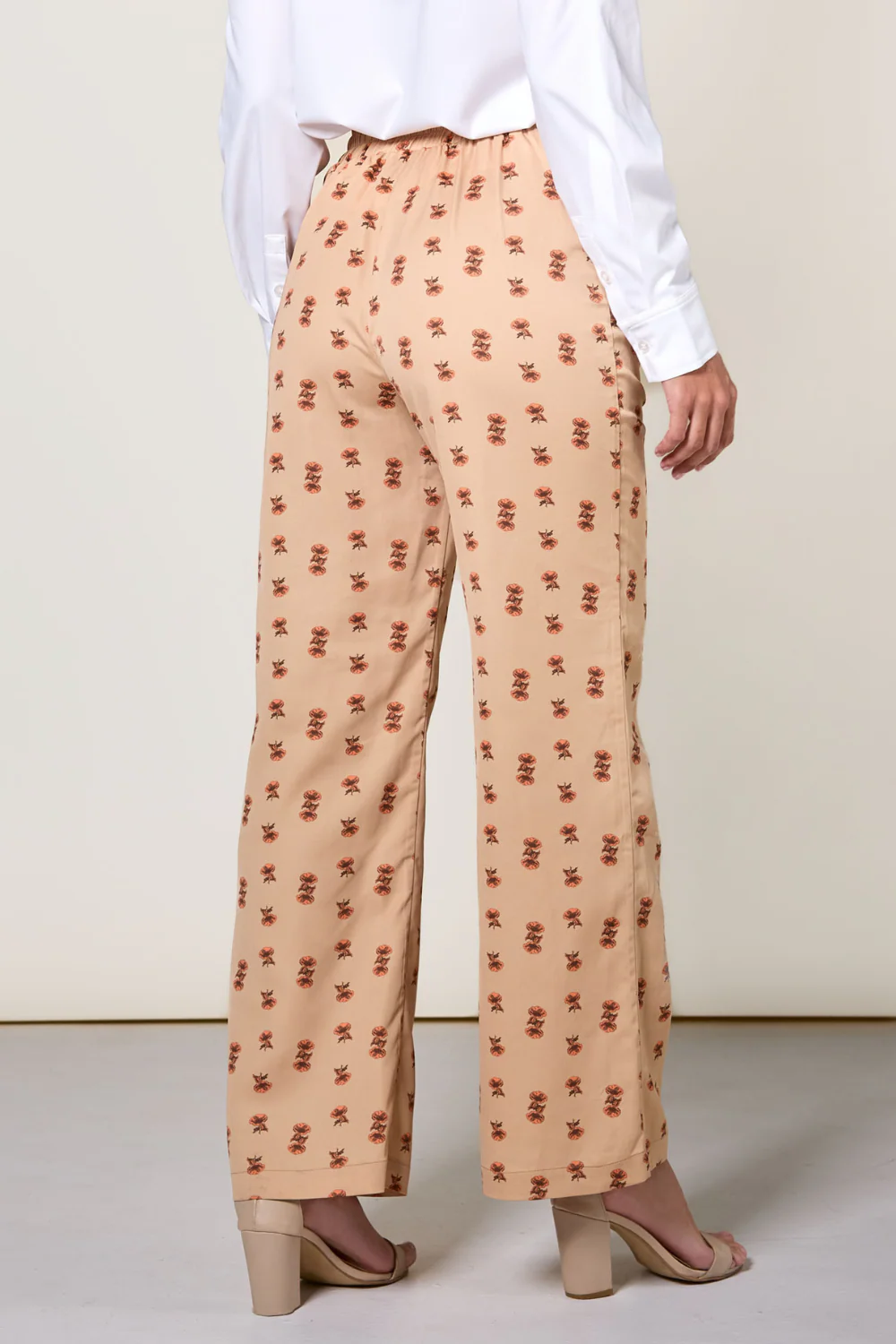 Pantalon anti-UV à jambes larges femme - Coquelicots - Nuvées – Image 2