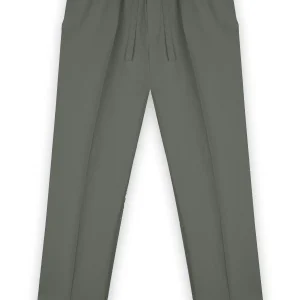 Pantalon en lin vert balsam