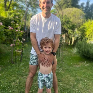 SalentovertAntoineetArthur.jpgv1764152400 Pack shorts de bain Père/fils - Salento vert