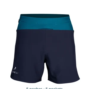 Short Homme de Trail 3-en-1 Short + Cuissard + Ceinture  5 Poches