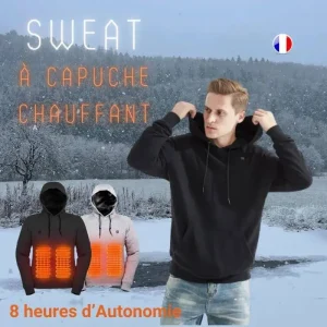 Blitz Sweat unisex à capuche chauffant .Confort et Chaleur.