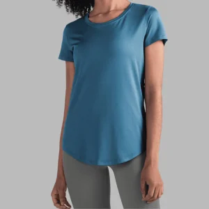 T-shirt d'entraînement de sport yoga à manches courtes pour femme