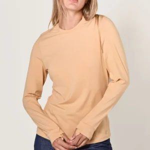 T-shirt anti-UV femme à manches longues Lite - Café Glacé - Nuvées