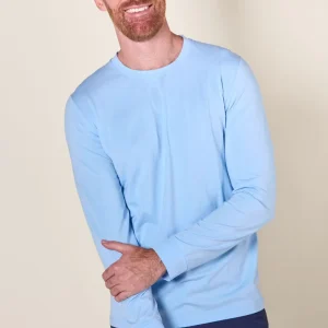 T-shirt anti-UV homme à manches longues Lite - Bleuet Ensoleillé - Nuvées