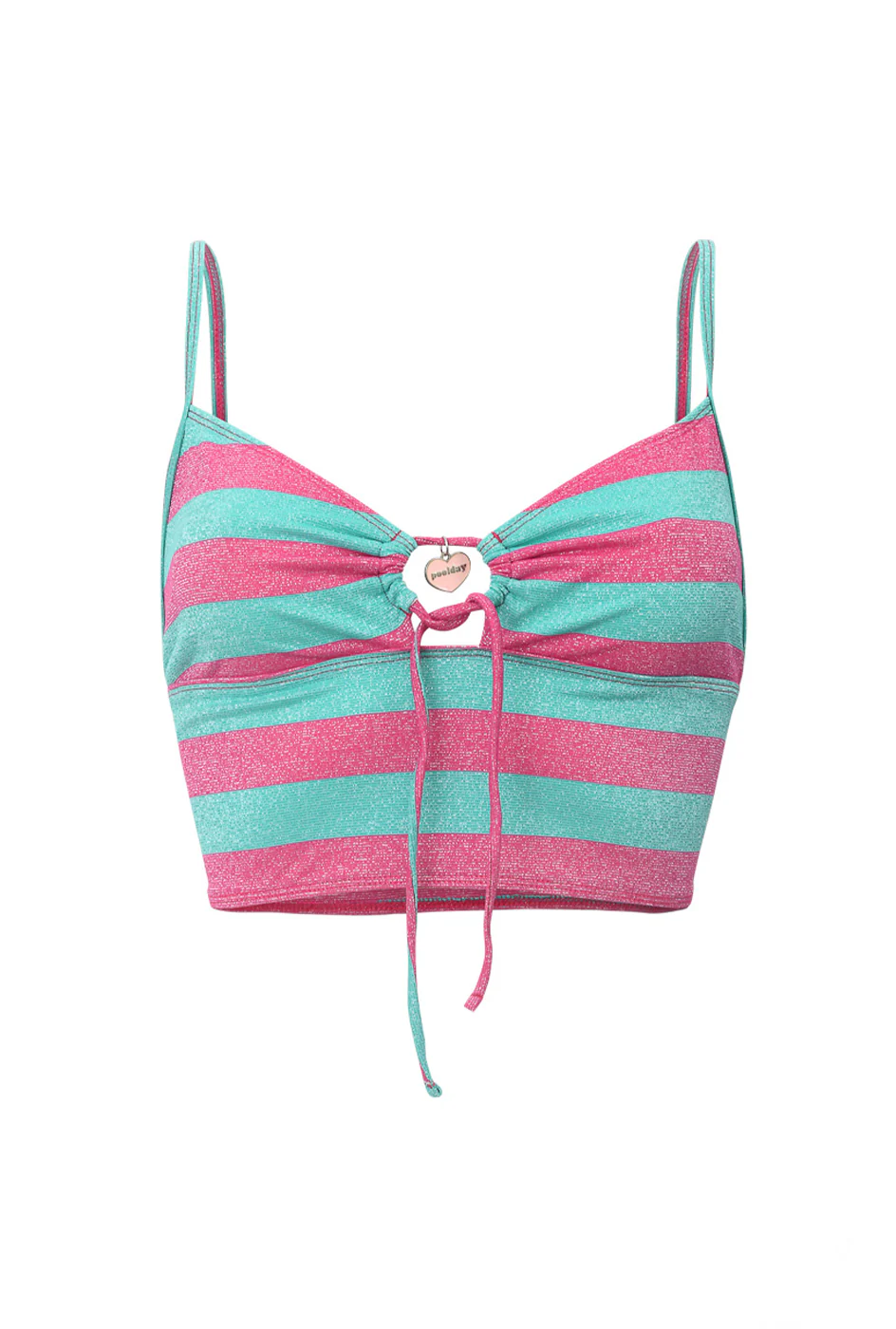 Haut Baci - Rayé Vert Framboise – Image 5