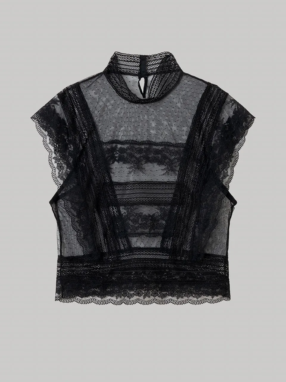 Top dentelle transpart Isaure – Image 3