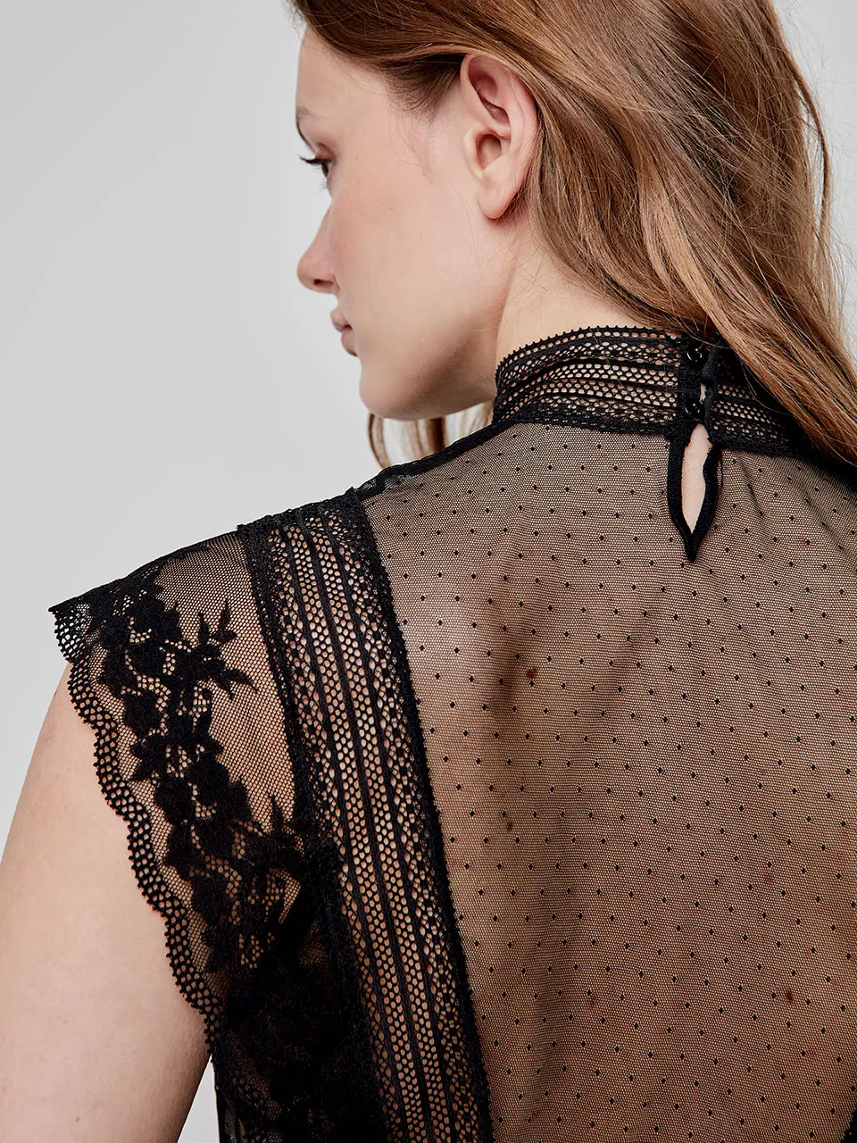 Top dentelle transpart Isaure – Image 2