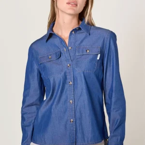 Chemise anti-UV femme Lite - Denim Foncé - Nuvées