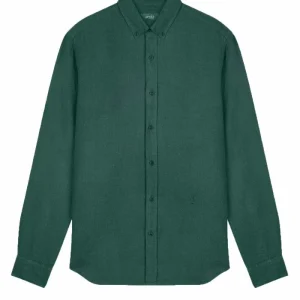 Chemise en lin jade