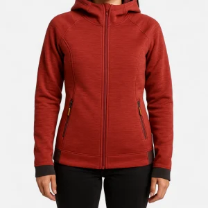 Veste à capuche légère rouge