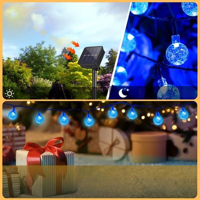 Guirlande solaire extérieur - Bleu – Image 4