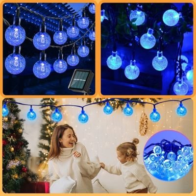 Guirlande solaire extérieur - Bleu – Image 2
