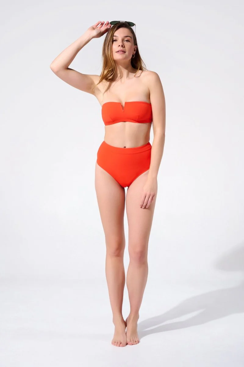 Culotte haute - L’Habillé Uni orange – Image 5