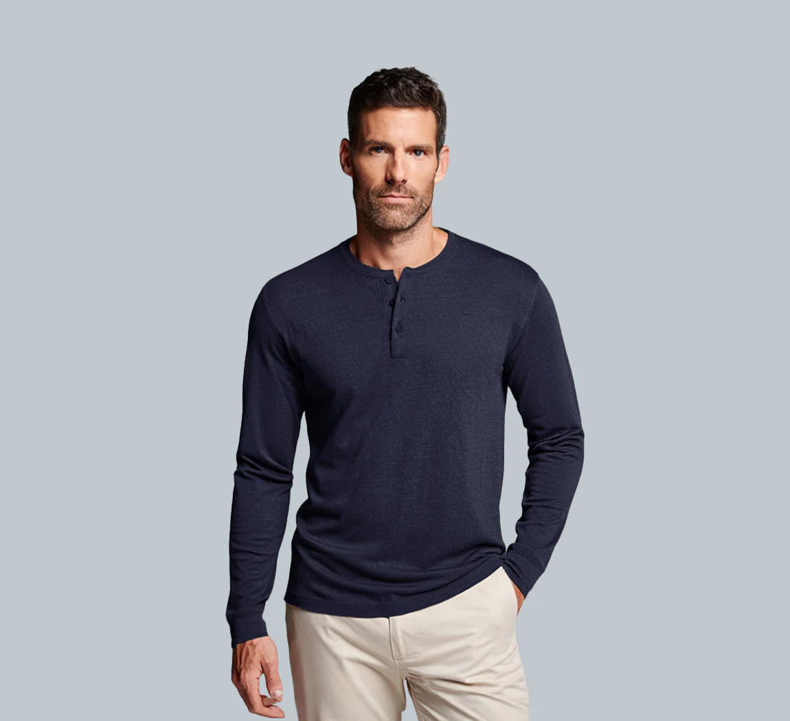 PERFORMANCE MERINO LONG SLEEVES HENLEY – Image 8