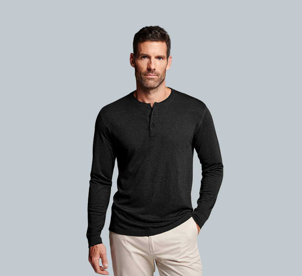 PERFORMANCE MERINO LONG SLEEVES HENLEY – Image 7