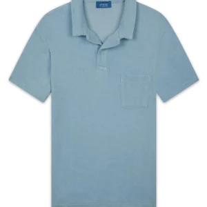Polo Eponge bleu ciel