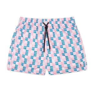 Short de bain - Cannage rose