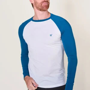 t-shirt-bain-anti-uv-homme-blanc-bleu-lagune-nuvees-ker-sun-2.jpgv1712228027 T-shirt de bain anti-UV homme à manches longues - Blanc/Bleu Lagune - Nuvées