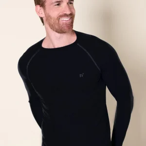 t-shirt-bain-anti-uv-homme-manches-longues-noir-nuvees-2.jpgv1712228024 T-shirt de bain anti-UV homme à manches longues - Noir - Nuvées