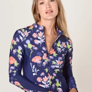 Veste de bain anti-UV manches longues femme - Pré Océan - Nuvées